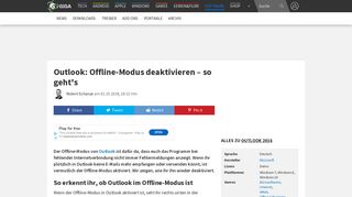 
                            6. Outlook: Offline-Modus deaktivieren – so geht's – GIGA