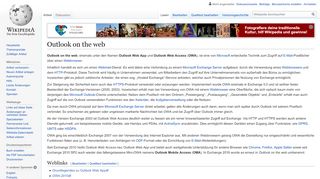 
                            9. Outlook on the web – Wikipedia
