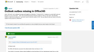 
                            3. Outlook outbox missing in Office365 - Microsoft Community