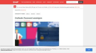 
                            4. Outlook: Passwort anzeigen - CHIP