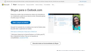 
                            3. Outlook | Plug-in Skype para o Outlook | Skype