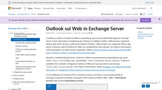 
                            4. Outlook sul web di Exchange Server | Microsoft Docs