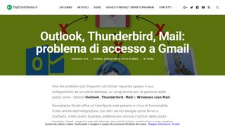 
                            3. Outlook, Thunderbird, Mail: problema di accesso a Gmail