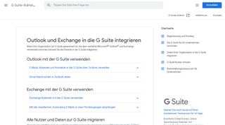 
                            1. Outlook und Exchange in die G Suite integrieren - Google Support