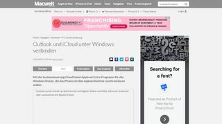 
                            9. Outlook und iCloud unter Windows verbinden - Macwelt