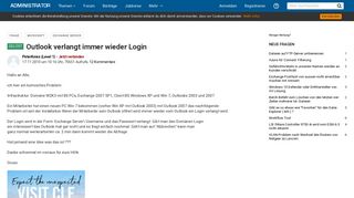 
                            11. Outlook verlangt immer wieder Login - Administrator