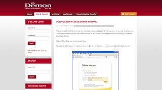 
                            1. Outlook Web Access (Demon Webmail) « Demon Online Help Centre