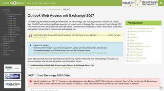 
                            2. Outlook Web Access mit Exchange 2007 - MSXFAQ