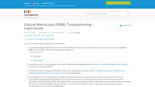 
                            11. Outlook Web Access (OWA): Troubleshooting Login Issues ...