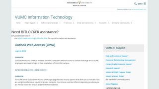 
                            10. Outlook Web Access (OWA) | VUMC Information Technology