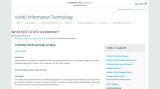 
                            9. Outlook Web Access (OWA) | VUMC Information Technology