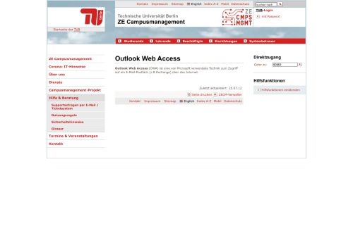 
                            7. Outlook Web Access - tubIT - TU Berlin