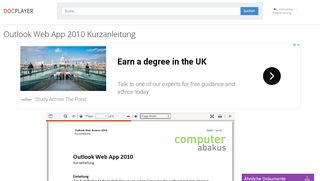 
                            8. Outlook Web App 2010 Kurzanleitung - PDF - DocPlayer.org