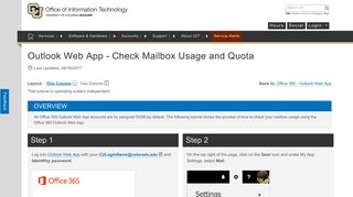
                            7. Outlook Web App - Check Mailbox Usage and Quota | Office of ...
