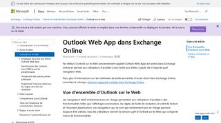 
                            6. Outlook Web App dans Exchange Online | Microsoft Docs