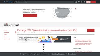 
                            11. outlook web app - Exchange 2010 OWA authentication using email ...