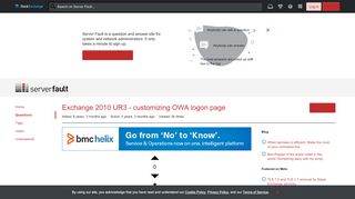 
                            3. outlook web app - Exchange 2010 UR3 - customizing OWA logon page ...