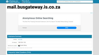 
                            4. Outlook Web App - mail.busgateway.is.co.za | IPAddress.com