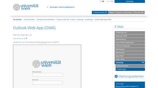 
                            10. Outlook Web App (OWA) - Zentraler Informatikdienst - Universität Wien