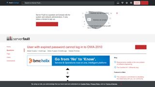 
                            13. outlook web app - User with expired password cannot log in to OWA ...