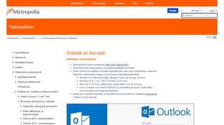 
                            6. Outlook WebApp -selainliittymä OWA - Tietohallinto - Metropolia ...