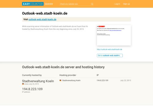 
                            3. Outlook-web.stadt-koeln.de server and hosting history