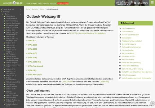 
                            7. Outlook Webzugriff - MSXFAQ