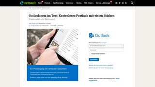 
                            6. Outlook.com im Test: Kostenloses Postfach mit vielen Stärken ...