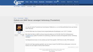 
                            7. Outlook.com IMAP Server verweigert Verbindung (Thunderbird ...