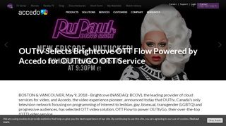 
                            6. OUTtv Selects Brightcove OTT Flow Powered by Accedo for OUTtvGO ...