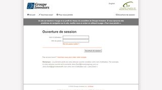 
                            8. Ouverture de session - Institut Groupe Investors