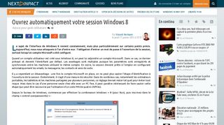 
                            6. Ouvrez automatiquement votre session Windows 8 - Next INpact