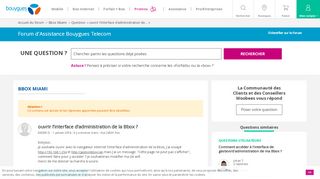 
                            5. ouvrir l'interface d'administration de la Bbox ? - Résolue - Forum ...