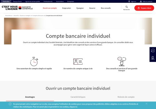 
                            2. Ouvrir un compte bancaire individuel Société Générale