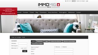 
                            12. Ouvrir un compte | IMMOMIG SA (Demo) - immomig.com