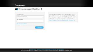 
                            6. Ouvrir une session BlackBerry ID