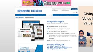 
                            8. OV-April-Abo (Digital) - Oldenburgische Volkszeitung