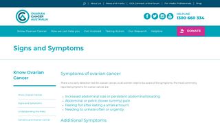 
                            12. Ovarian Cancer Australia | Signs and Symptoms - Ovarian Cancer ...