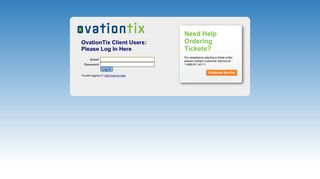 
                            7. OvationTix - Log In Here