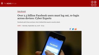 
                            13. Over 2.3 billion Facebook users must log out, re-login across ...