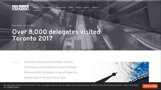 
                            10. Over 8,000 delegates visited Toronto 2017 | Sibos