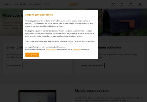 
                            6. over e-mail - E-mail | Klantenservice | Ziggo