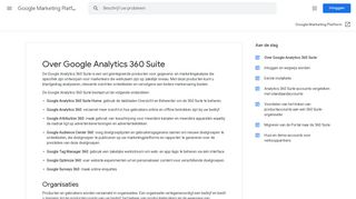 
                            2. Over Google Analytics 360 Suite - Google Marketing Platform Help