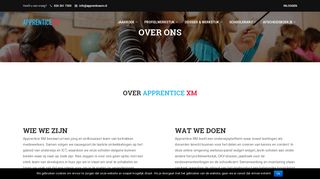 
                            7. Over ons - Het team van Apprentice XM