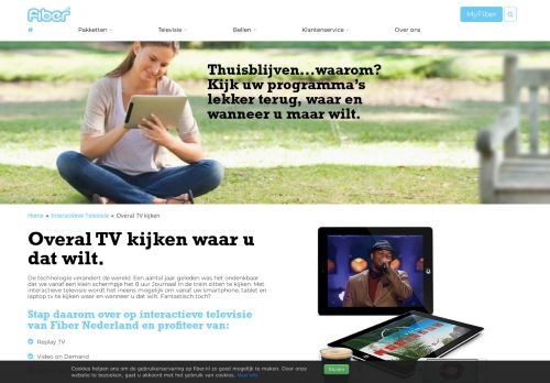 
                            6. Overal TV kijken met Fiber Nederland