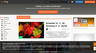 
                            4. Overblog - Les meilleurs blogs et la meilleure plateforme de blog