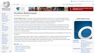 
                            6. OverDrive Media Console - Wikipedia