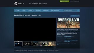 
                            13. Overkill VR: Action Shooter FPS bei Steam