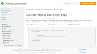 
                            2. Override Alfresco Share login page | Alfresco Documentation