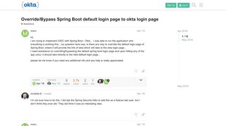 
                            9. Override/Bypass Spring Boot default login page to okta login page ...